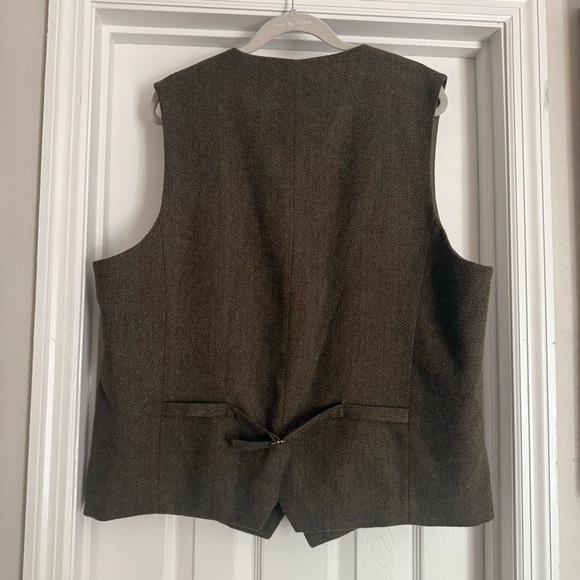 Emerald Aisle Weaving Men's Wool Blend Vest Waistcoat Size 50 - Picture 5 of 6